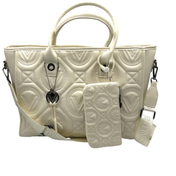New Valentino Orlandi Extra Large Quilted Tote Bag - Picture 1 of 2
